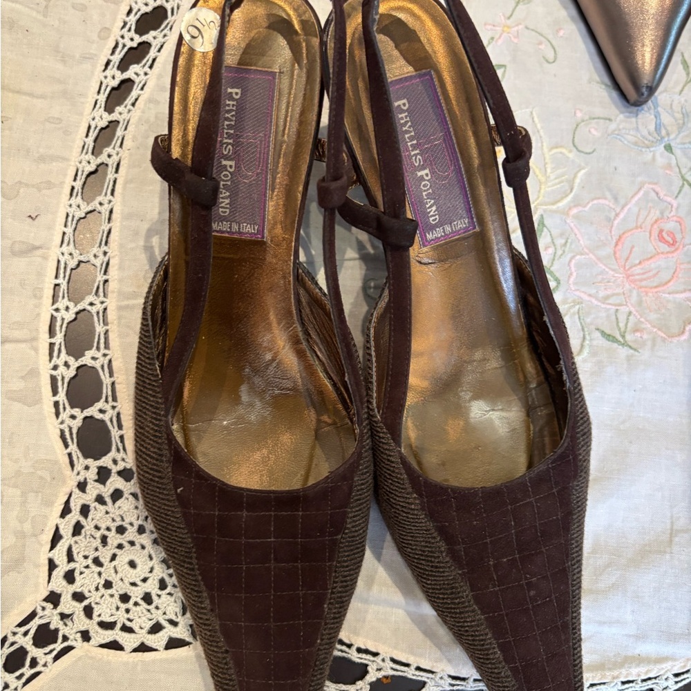 Brown Women's Heels in 9.5 sling back